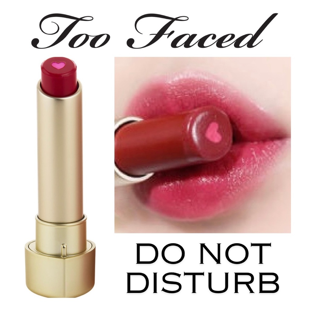 NEW Too Faced Too Femme Heart Core Lipstick Shade Do Not Disturb